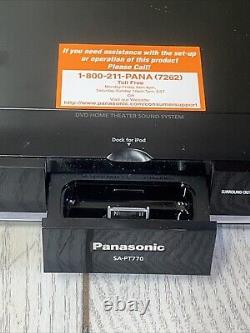 6 PC Panasonic SA-PT770 5 Disc Changer DVD Home Theater System W Remote