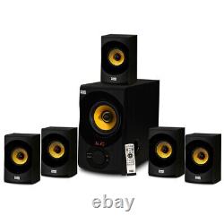 Acoustic Audio Home Theater 5.1 Bluetooth Speaker System with FM Tuner NEW