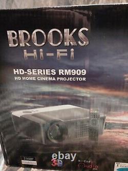 BROOKS HOME THEATER SYSTEM, Projector with screen, Full surround sound, 1000w s/bar