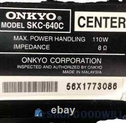 Complete Onkyo 7.2 Ch 1060 Watt Home Theater System 7 Speakers &2 Powered Subs