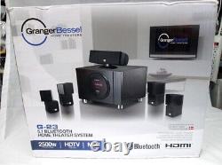 Granger Bessel 5.1 Bluetooth Home HDTV Theater System 2500 Watts MP4 Audio G-23