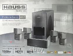 Home Theater 6 speaker system 1500 Watts, 5.1 Digital Surround sound cw 500W Sub