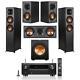Klipsch Reference 5.1 Home Theater System, Black With Denon Avr-s970h 7.2 Receiver