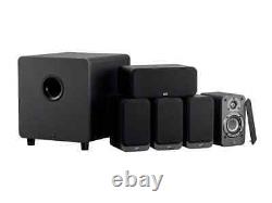 Monoprice Premium 5.1-Channel Home Theater System, Charcoal With Powered Subwoofer