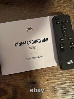 POLK Cinema System Home Theater DBRX1 Sound Bar 38 Black, TESTED AND WORKS
