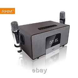 RHM K222 Karaoke Machine and Home Theater System with Wireless Microphones