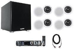 Rockville Home Theater Audio System withAmplifier+8 6.5 Ceiling Speakers+10 Sub