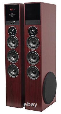 Rockville TM150C Bluetooth Home Theater Tower Speaker System (2) 10 Subwoofers