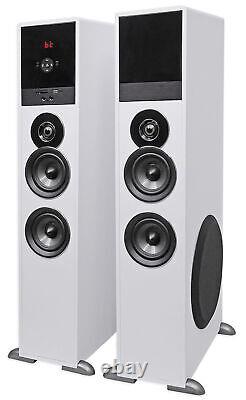 Rockville TM80W Bluetooth Home Theater Tower Speaker System+(2) 8 Subwoofers