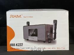 Royal Hi-Fi Music RM-K222 Karaoke Home Theater System Brown Wood New Open Box