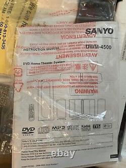 Sanyo DWM-4500 DVD Home Theater System with wireless rear speakers NEW IN BOX