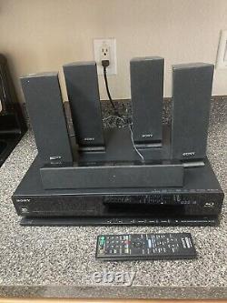 Sony 3D Blu-Ray DVD Home Theater System BDV-E370 with Remote & 5 speakers TESTED