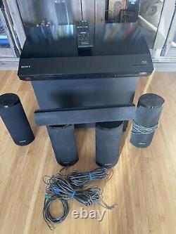 Sony BDV-T58 Blu-ray/DVD Home Theater System Works With Remote And Subwoofer