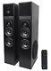 Tower Speaker Home Theater System+8 Sub For Samsung Q7c Television Tv-black