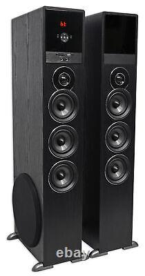Tower Speaker Home Theater System withSub For Samsung Q6F Television TV-Black