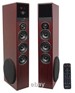 Tower Speaker Home Theater System withSub For Sony Smart Television TV-Wood