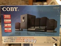 Nouveau système de cinéma maison 5.1 canaux avec lecteur DVD Coby (DVD 765)