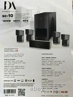 Nouveau système de cinéma maison HD 5.1 de la série Platine Danon Acoustics SC-10