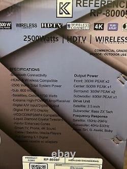 Première référence RP-8000F Système de cinéma maison HDTV 2500 Watts 4k sans fil RF