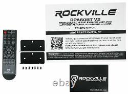 Récepteur Amplificateur Bluetooth pour Home Cinéma Rockville + (2) Enceintes JBL Noires de 5,25 pouces