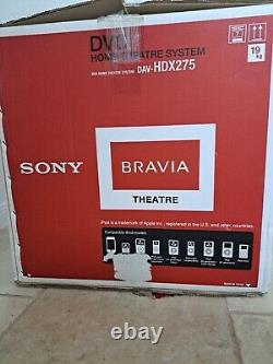 Système Home Cinéma Sony Bravia DAV-HDX275 5.1 canaux, NEUF dans sa boîte ouverte, SANS TÉLÉCOMMANDE