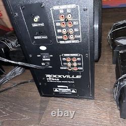 Système audio de cinéma maison Rockville HTS45 600w 5.1 canaux Bluetooth + caisson de basses