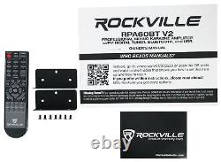 Système audio pour home cinéma Rockville avec amplificateur + 8 haut-parleurs encastrables de 6,5 pouces + 10 subwoofers