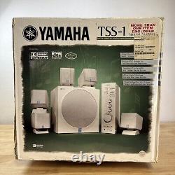 Système audio pour home cinéma Yamaha TSS-1 tout neuf dans sa boîte, couleur blanc platine