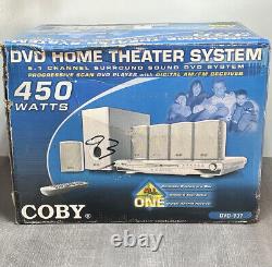 Système de cinéma maison Coby DVD-937 5.1 Surround 450 Watts Neuf Dans la Boîte