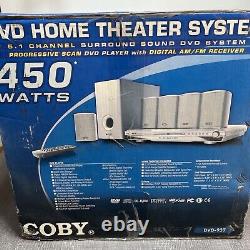 Système de cinéma maison Coby DVD-937 5.1 Surround 450 Watts Neuf Dans la Boîte