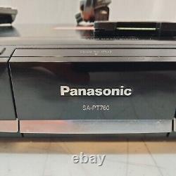 Système de cinéma maison DVD Panasonic SA-PT760 à 5 disques et 1000W avec télécommande.