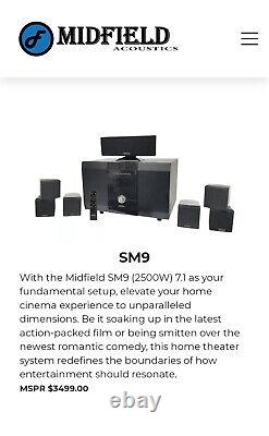 Système de cinéma maison Midfield Acoustics SM9