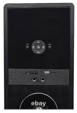 Système de cinéma maison Rockville TM80B en noir avec enceintes tour 8 Sub/Bluetooth/USB