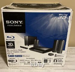 Système de cinéma maison Sony Blu-Ray Disk BDV-T58 avec télécommande, caisson de basses et 5 haut-parleurs
