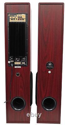 Système de cinéma maison avec haut-parleur tour + 8 caissons de basse pour téléviseur Westinghouse TV en bois