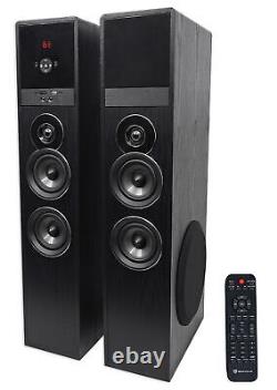 Système de cinéma maison avec haut-parleur tour + 8 sub pour téléviseur LG UK6090PUA- Noir