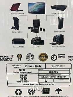Système de cinéma maison commercial intérieur/extérieur HD 5.1 de la série Elite de Sonos SL32