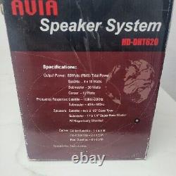 Système de haut-parleurs AVIA HD-DHT620 pour système de cinéma maison avec caisson de basses