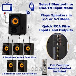 Système de haut-parleurs Bluetooth 5.1 pour home cinéma audio acoustique avec tuner FM - NEUF