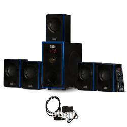 Système de haut-parleurs Bluetooth pour Home Cinéma Acoustic Audio 5.1 avec entrée optique numérique