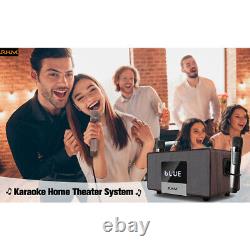 Système de karaoké et de cinéma maison RHM K222 avec microphones sans fil